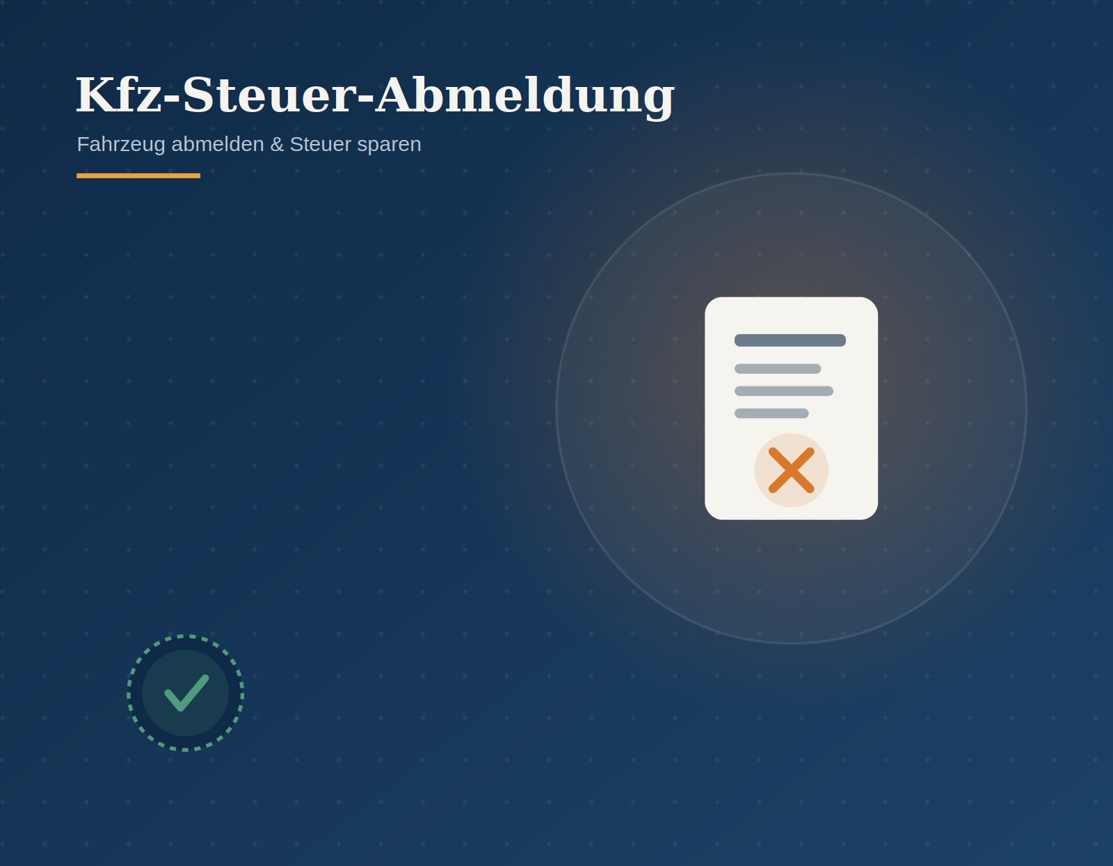 Kfz-Steuer nach Abmeldung