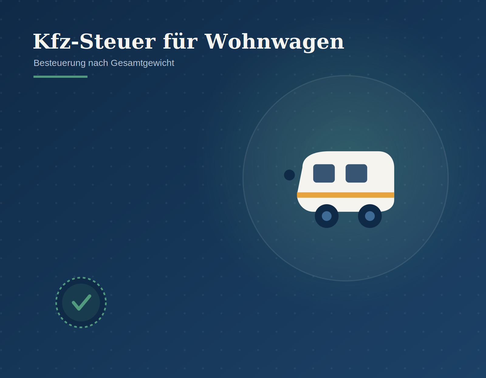 Kfz-Steuer Wohnwagen