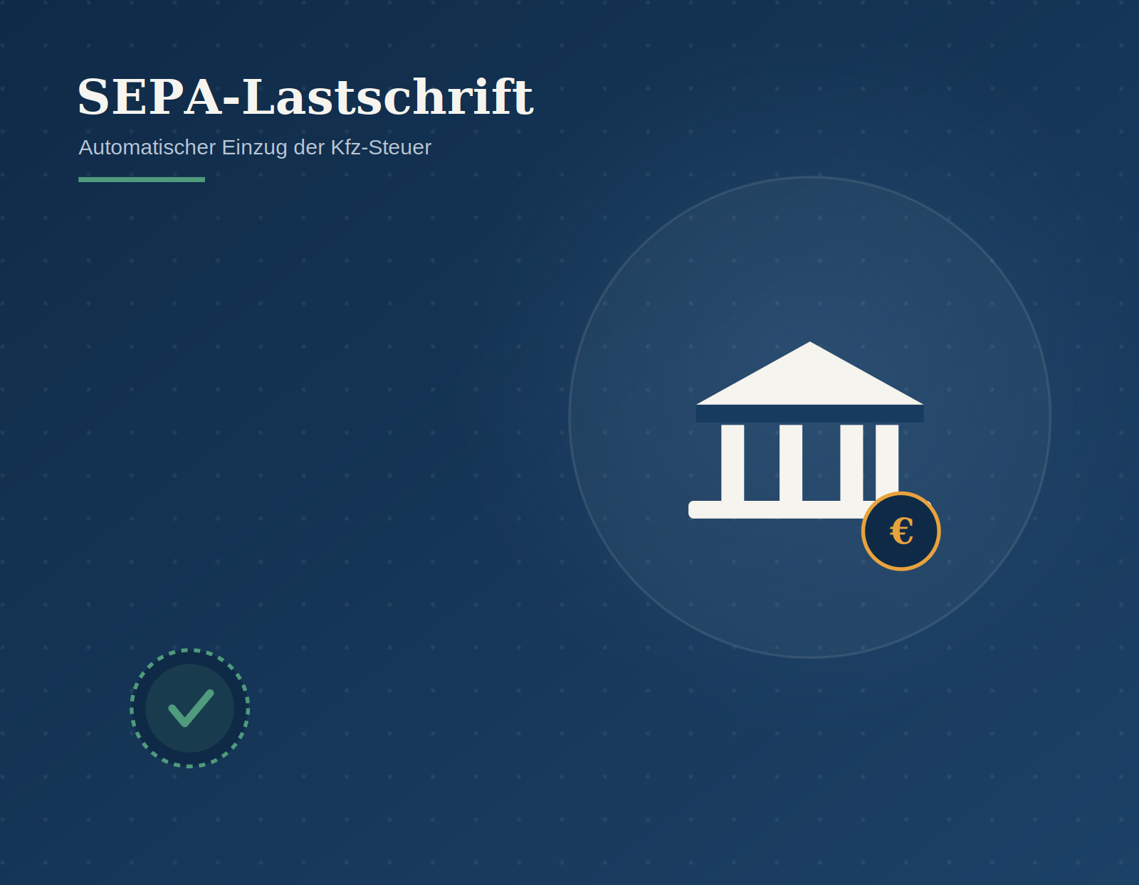 Kfz-Steuer SEPA Lastschrift